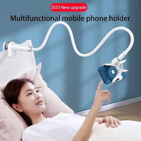 360 Clip Mobile Phone Holder Stand Portable Flexible Lazy Bed Desktop Bracket Desk Mount Stand Base For iPhone Samsung Xiaomi 8 best sales canon pixma pro 1 head - №5