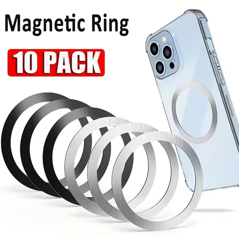 10PCS for Magsafe Magnetic Plate Ring Universal Stickers Support Wireless Charger Metal Plate Sheet for iPhone Samsung Xiaomi 12 best sales magnetic sticker for phone - №10