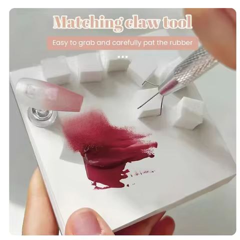 50/150pcs Ombre Sponge for Nails Soft Gradient Nail Sponge with Grabbing Pen Ombre Nail Brush French Tip Tool Manicure Design 8 best sales american capsule - №6