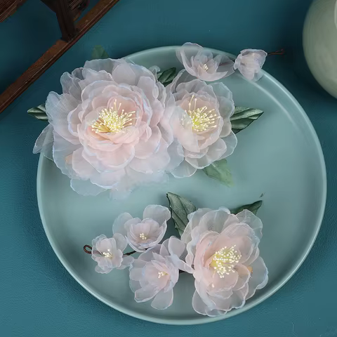 12 best sales peony hair clip - №2