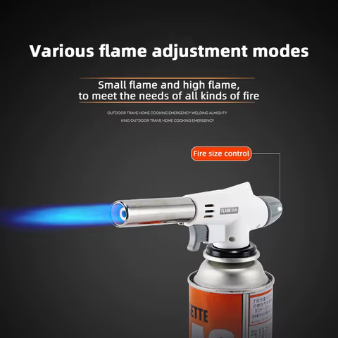 Flame Gun Torch Cooking Autolgnition Butane Gas Welding-Burner Welding Gas Burner Flame Gas Torch Blow for BBQ Camping Cookin 6 best sales wokbrander - №2