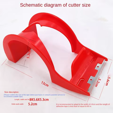 Adhesive Tape Dispenser Tape Cutter Simple Box Sealing Machine Tape Holder Convenient Iron Tooth Plastic Packing Tape Seat 48mm 12 best sales large tape dispenser - №11