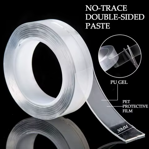 1/3/5m Nano Tape Double-Sided Adhesive Tape Traceless Waterproof Tape For Bathroom Kitchen Sink Tap Gel Sticker 12 best sales mudcloth - №5