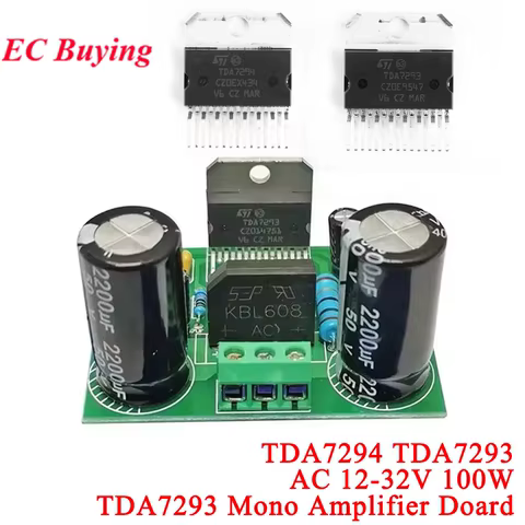 100W Digital Power Amplifier Board TDA7294 TDA7293 High Power Dual 12-32V Single Channel Audio Amplifier Module for DIY Speaker 12 best sales bcm94360ng - №4