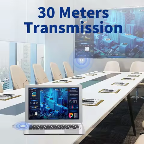 30m Wireless Video Transmitter and Receiver HDMI-Compatible Extender Display Adapter Cable Screen Mirror for Camera PC To TV 10 best sales usb type c wireless adapter - №5