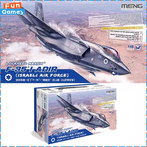 1/48 MENG Lockheed Martin F-35I ADIR Assembly Model LS-018 Aircraft Uncolored Custom Room Ornament Children Birthday Gift 10 best sales lockheed martin - №8