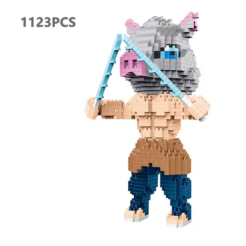 Hot Anime Demon Slayer Building Blocks Kimetsu No Yaiba Kamado Tanjirou Nezuko Zenitsu Kyoujurou Blocks Toys Kids Gifts 10 best sales lego manga - №6