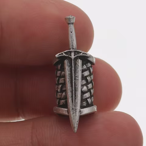 Viking Runes Tube Spacer Beads Charms for Beards or Hair TIWAZ Compass Sol rune Odal Futhark Rune Necklace Bracelet DIY 10 best sales compass charm - №7