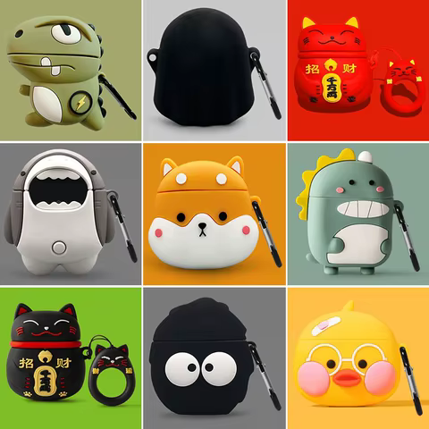 Cute Cartoon Anime Headphone Case For Redmi Buds 3 Pro Wireless Earphone Box Airdots 3pro Earbuds Soft Silicon Protective Cover 12 best sales redmi buds 3 case - №11