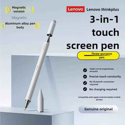 Lenovo Thinkplus Bp28 Universal three pen tips stylus For Android IOS Screen For iPad Pencil Huawei Xiaomi Samsung Tablet Pen 10 best sales huawei pen - №8
