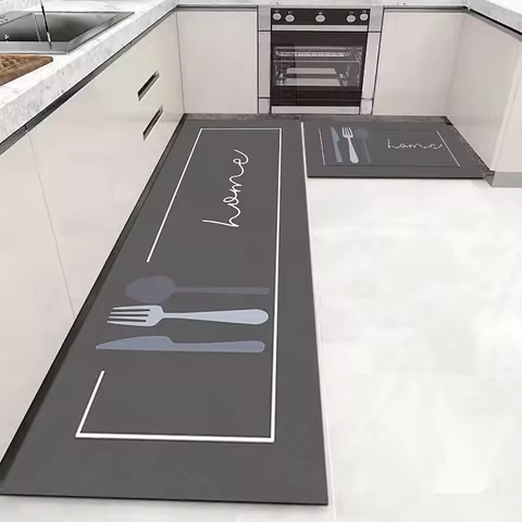 Kitchen Floor Mat Bedroom Living Room Long Bedside Area Rug Hallway Soft Washable Carpet Anti Slip Bathroom Entrance Doormat 10 best sales large rugs - №3