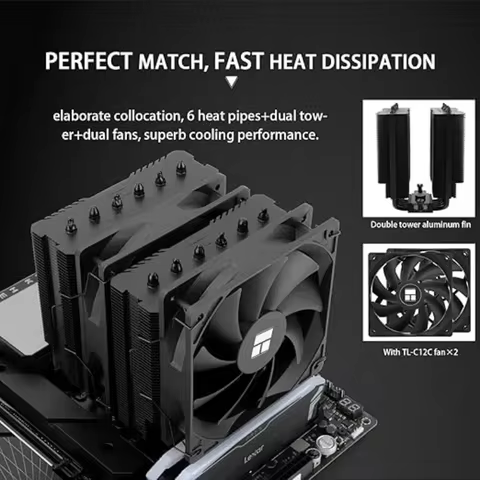 Thermalright Peerless Assassin 120 SE 6 Heat Pipes AGHP 120mm CPU Cooler Twin Towers Fan for AM4 AM5 Intel1700/115X/1851 12 best sales graphic card cooler - №4