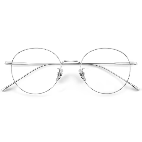 FIRADA Vintage Comfortable Eyeglasses Fashion Round Pure Titanium Eyewear Luxury Prescription Glasses Frame For Men Women ST1644 10 best sales pure titanium - №6