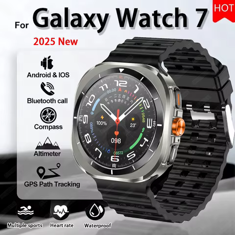 2025 New For Samsung Galaxy Watch 7 Ultra GPS NFC Smart Watch Men 1.43 8 best sales smart watches samsung - №2