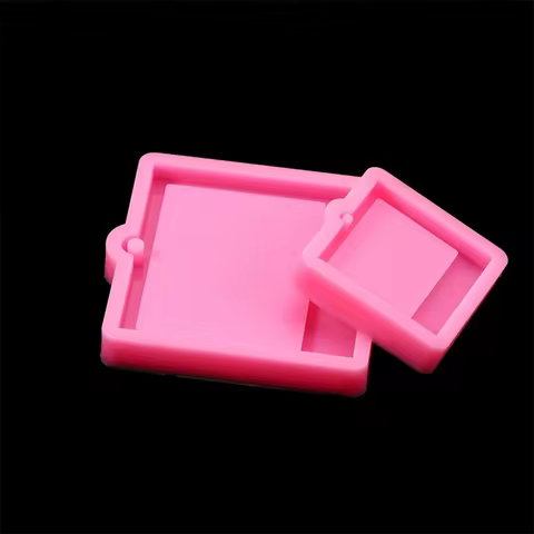 Photo Frame Epoxy Resin Keychain Mold Cat Dog Tag Pendant Silicone Mould For DIY Casting Crafts Jewelry Making Accessories 10 best sales silicon resin - №5