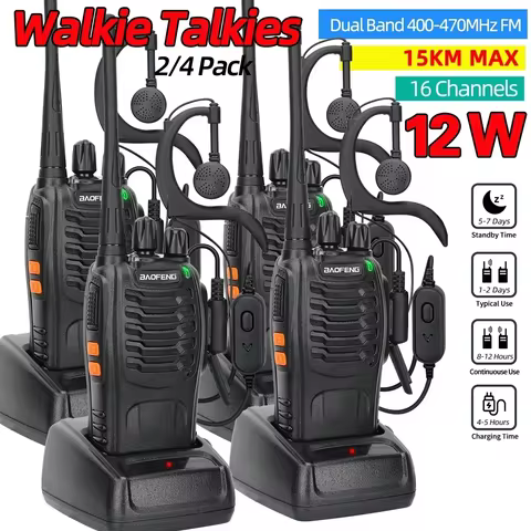 10 best sales long range walkie talkie - №4