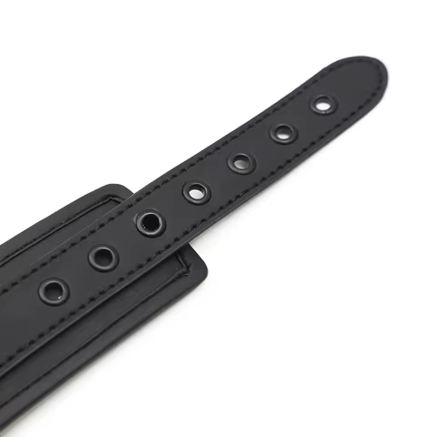 Thierry Sm Products Bondage Neck Collar with Metal Chain Leash BDSM Sex Toys Faux Leather Restraint Fetish Adult Sex Toys 8 best sales heavy steel bdsm collar - №3