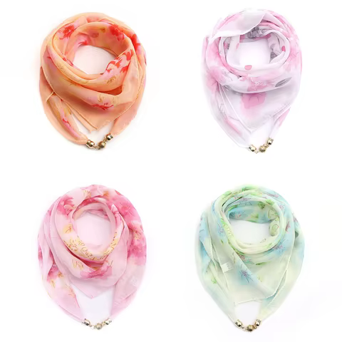 8 best sales printed chiffon hijab - №8