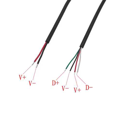 1Pcs Micro USB/Type C/USB 2.0 A Male Female Plug Wire Connector USB Power Supply Cable 2/4 Pin DIY Charging Data Extension Cords 10 best sales plug micro usb - №9