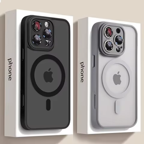 Luxury Matte Armor For Magsafe Magnetic Wireless Charging Case For iPhone 11 12 13 14 15 16 Pro Max Plus Shockproof Hard Cover 8 best sales iphone xs 128gb - №5