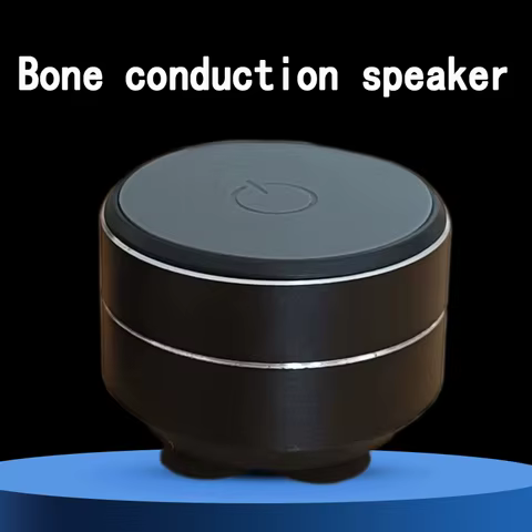 Bone conduction wireless speaker - sucker mount, TWS hi-fi sound enhanced bass, wearable loop, resonance features dynamic audio 10 best sales 50mm speaker - №2