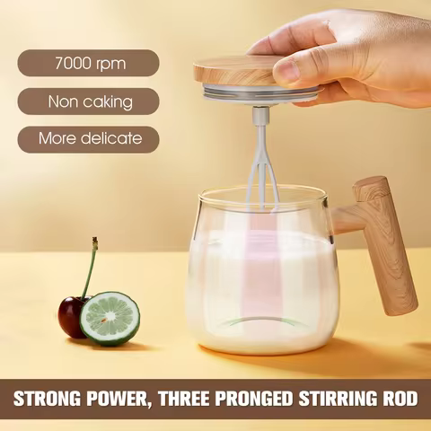 400ML Self Stirring Mug 7000RPM Electric High Speed Mixing Mug With Waterproof Automatic Mix Cup for Coffee Milk Protein Powder 8 best sales cup mixer - №6