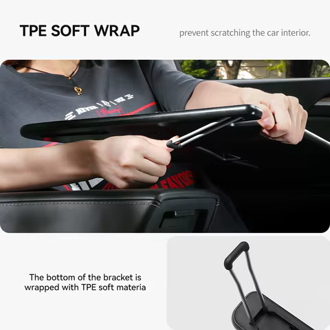 YZ Table Desk For Tesla Model 3 Y Highland Juniper 2021-2025 Car Steering Wheel Laptop Tray Food Desk Portable Office Table 6 best sales costco eyeglass frames - №5