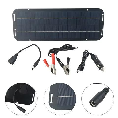 8 best sales 12v solar panel with battery - №6