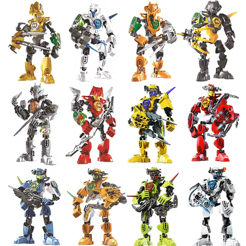 Hero Factory Star Warrior Bionicle Building Blocks Furno Evo Combined Robot Mech Model Bricks Toys For Children Christmas Gifts 8 best sales bricks lego - №6