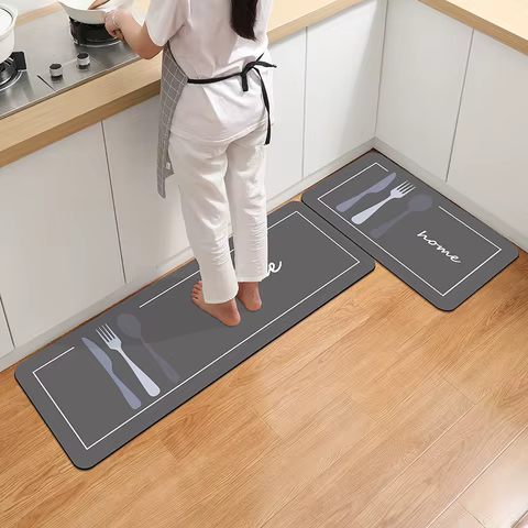 VIKAMA Diatomite Rugs Carpet For Bath Rugs For Kitchen Kitchen Floor Mat Rugs For Bathroom Diatomite Mat Kitchen Mat 10 best sales large rugs - №2
