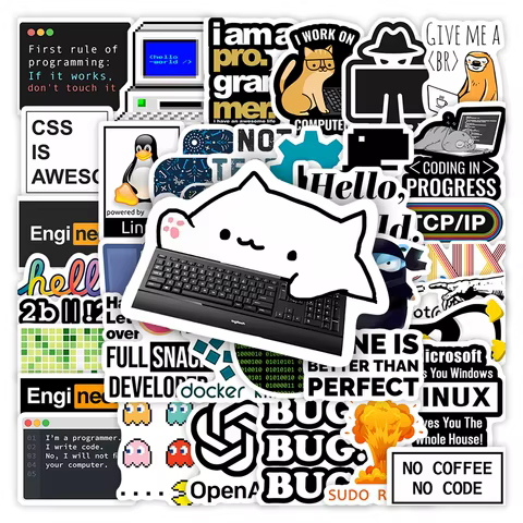 8 best sales developer stickers laptop - №5