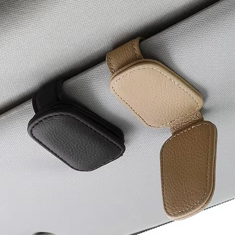 Universal Car Sunglasses Clip Card Ticket Holder Stand Fastener Pen Case Eyeglasses Sun Visor Car Accessories 8 best sales volkswagen bora toy - №1