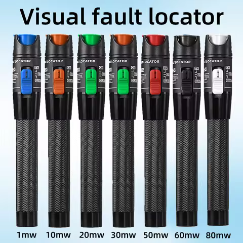 Visual fault locator 1/10/20/30/50/60/80MW Fiber Optic Cable Test pen FTTH Optical Fiber Tester SC/FC/ST 2.5mm Interface VFL 12 best sales fiber optics - №1