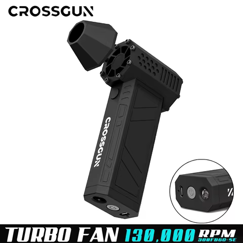 CROSSGUN Jet Turbo King Kong Jetfan Strong Fan Portable Handheld With LED Lighting Dust Elimination Computer hurricane storm X3 10 best sales game of thrones earrings - №1