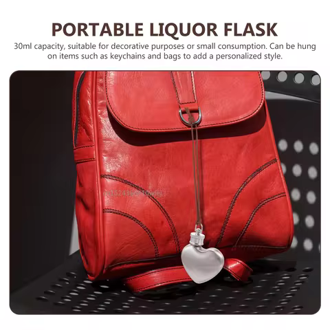 Outdoor Miniature Hip Flask Kettle Portable Wine Pot Small Hip Flask Heart Shaped Stainless Steel Wine Flask Water Bottle 12 best sales alcohol pocket bottle - №12