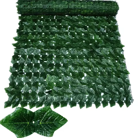 50X200cm Artificial Ivy Hedge Green Leaf Fence Panels Faux Privacy Fence Screen for Home Outdoor Garden Balcony Decoration 1X3m 6 best sales fifth harmony - №1