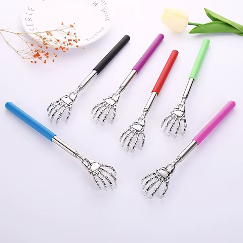 Ghost Hand Stainless Steel Telescopic Scratching Massager Stainless Steel Scratching Scratching Scratcher 10 best sales gusha facial - №1