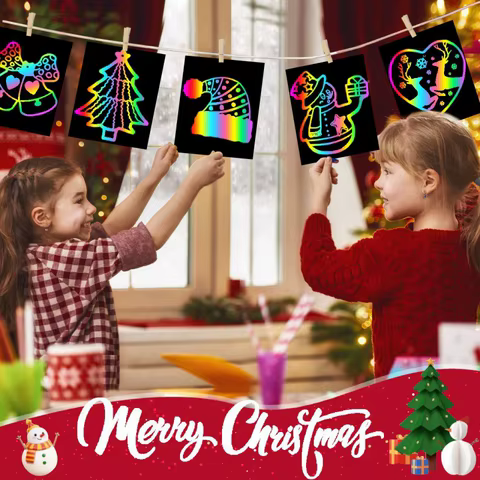100PCS Rainbow Reveal Craft Kit with Wooden Stylus, Parent-Child Activity Gift for Kids Ages 5-12 (Non-Toxic Coating) 6 best sales diy gift - №2