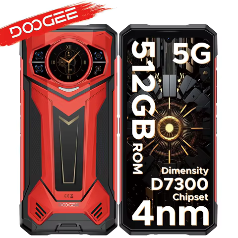 DOOGEE S200 Plus 5G AI Rugged Phone dimension 7300 Gaming Phones 1.32 Rear Display 12 + 512GB 6.72 10100mAh Battery Smartphone 12 best sales smartphone doogee - №5