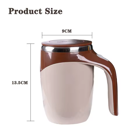 Lazy Coffee Stirring Cup Auto Stirring Cup Magnetic Rotating Electric Milk Cup Mark Cup 304 Stainless Steel 8 best sales cup mixer - №1