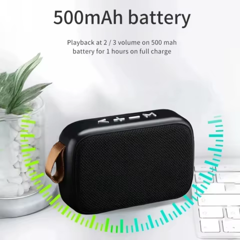 Mini Fabric Speaker Portable Wireless Soundbar Bluetooth 5.0 Outdoor Indoor Sport HIFI Loudspeaker J Support TF Card FM L Radio 8 best sales j sound speaker - №7