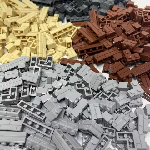 120Pcs Building Block Simulation City Wall Brick Building Block Model Building Accessories Castle Construction Children's Toys 12 best sales blocks castle - №6