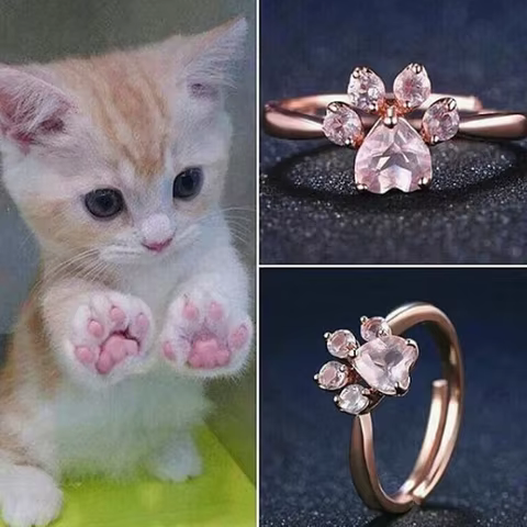 8 best sales cat paw ring - №1