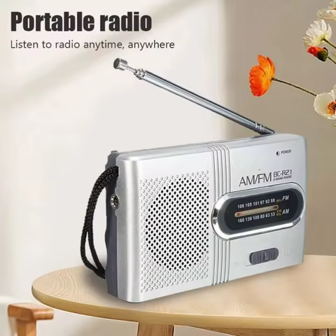 BC-R21/961/962 Mini Radio AM FM Battery Operated Portable Radio Best Reception Longest Lasting For Running Walking Home Soundbox 8 best sales custom desk mat - №2
