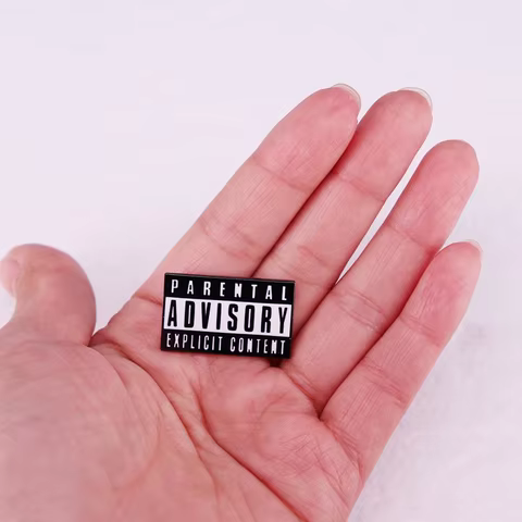 Parental Advisory Enamel Pin Warning Metal Brooch Badge Fashion Jewellery Clothes Hat Backpack Accessory Gifts 12 best sales odst - №9