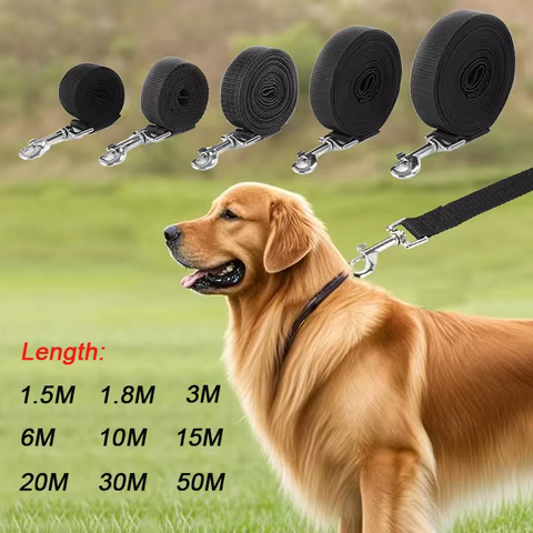 Long Strong Nylon Dog Leash 10m 15m 20m Pet Training Leash For Small Big Dogs Outdoor Walking Puppy Lead Rope Labrodor Supplies 10 best sales stainless steel dog collar - №3