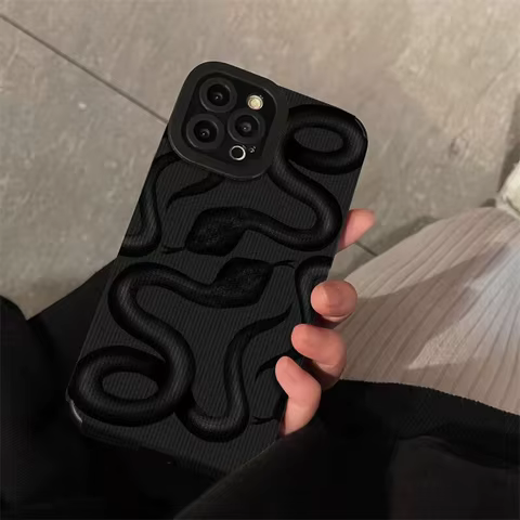 Cute Snake Zebra Stripe Silicone Case For Samsung Galaxy A52 A32 A31 A21S A23 A50 A51 A53 A54 A71 A72 A73 5G A12 A13 A14 A10S 10 best sales zebra phone case - №9