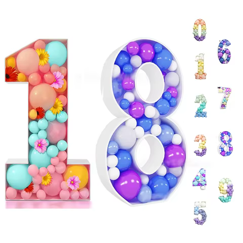 93 Giant Birthday Figure 0-9 Balloon Filling Box 18th Birthday Decor Number 30 40 50 Balloon Frame Anniversary Decoration 8 best sales penis balloon - №1