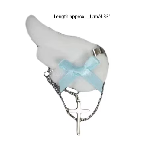 12 best sales angel wing hair clip - №6