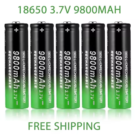 2021new fast charging 18650 battery high quality 9800mah 3.7V 18650 Li ion battery flashlight charging battery + free delivery 8 best sales 18650 batterry - №2